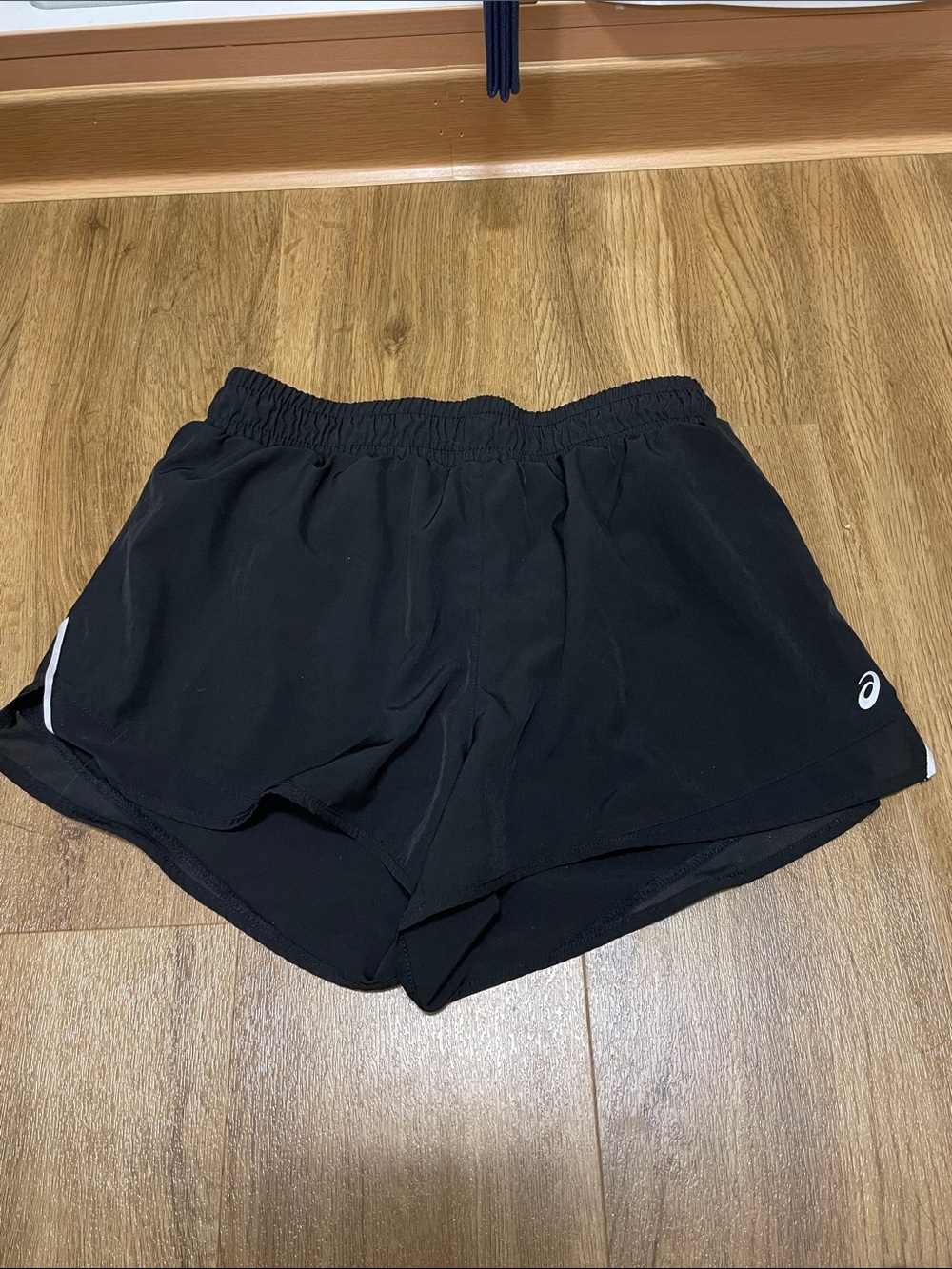 ASICS Black Women’s Athletic Running Shorts with Reflective Logo